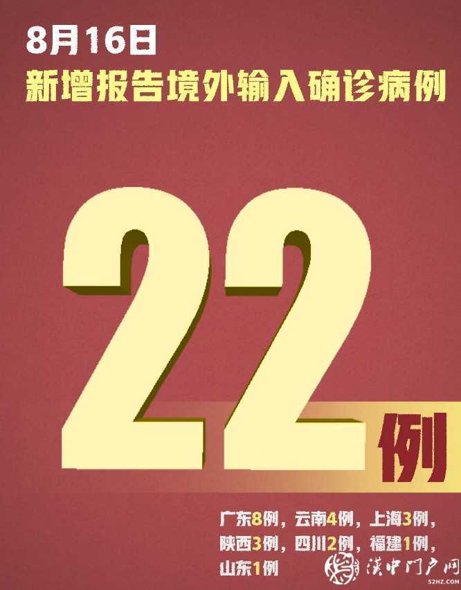 本土零新增！新增確診22例，均為境外輸入