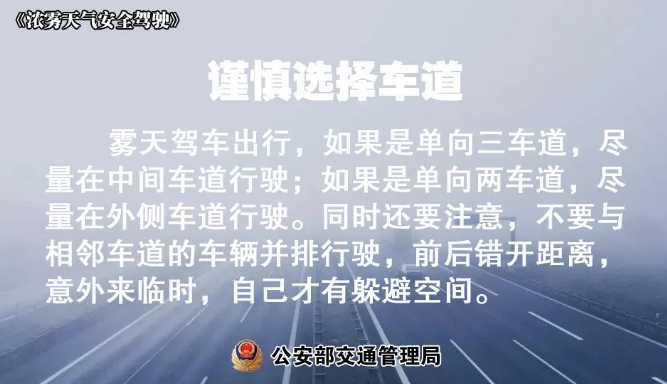 多地有大霧，安全駕駛提示速收好！ | 預(yù)警