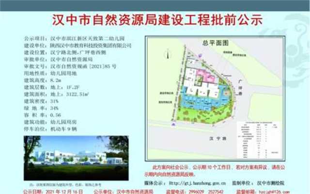 漢中再增加3所優(yōu)質幼兒園！它們的地點在這里