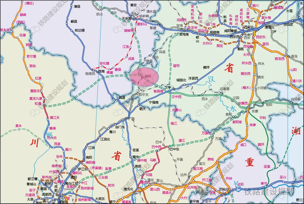 涉蘭漢十、漢九高鐵！漢中一地開展鐵路規(guī)劃線路研究