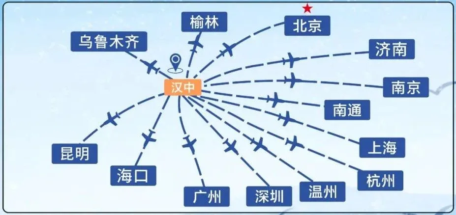 漢中再開兩條新航線！這次可直飛......